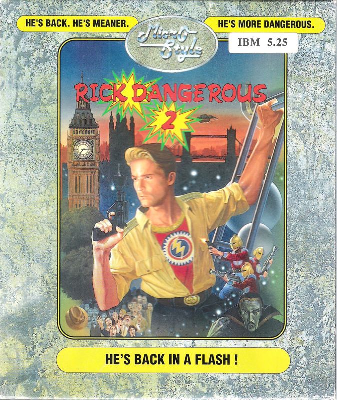 Rick Dangerous [Kixx] box art for Commodore 64